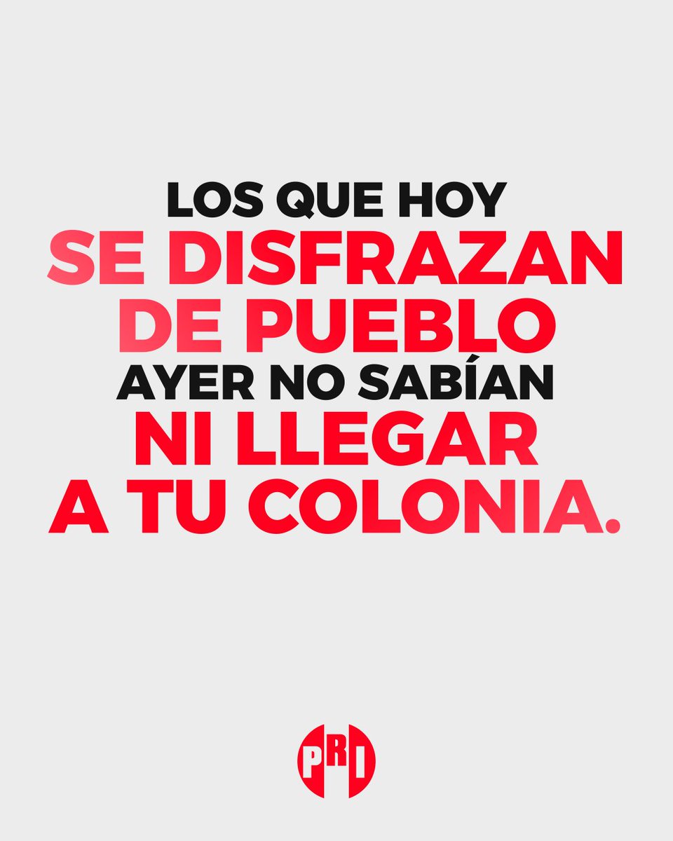 PRI_Nacional's tweet image. Tirando factos.