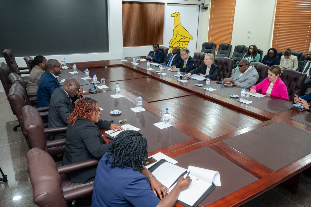 unwomenzw's tweet photo. Meeting with @UN_Women Executive Board in Harare 🇿🇼 today, Minister of Foreign Affairs and Minister of Women Affairs Reaffirm the Government of Zimbabwe’s Commitment to supporting ALL Women and Girls &amp; Scaling Impactful Initiatives for #GenderEquality #Partnerships @unwomenafrica https://t.co/YurBil8FVH