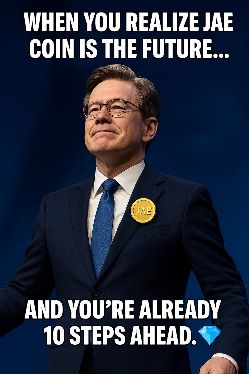 지금이 바로 $JAE와 함께 미래를 바꿀 순간입니다!  
Change the future now with $JAE!
#JAE챌린지 #JAE응원단 #이재명 $JAE 
홈피 jaecoin.com
카톡 buly.kr/3NIaZJR
텔방 t.me/official_jaeco…
LBank buly.kr/DlJIRR0
Jupiter buly.kr/4xXPOdE