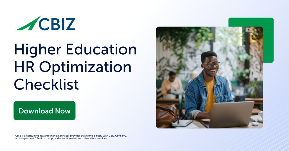 cbz's tweet image. Is your campus HR running at full potential? Our Higher Education #HROptimization Checklist is your go-to resource for transforming benefits, retirement, and workforce management: okt.to/dTGwzr  #HigherEdHR #WorkforceStrategy
