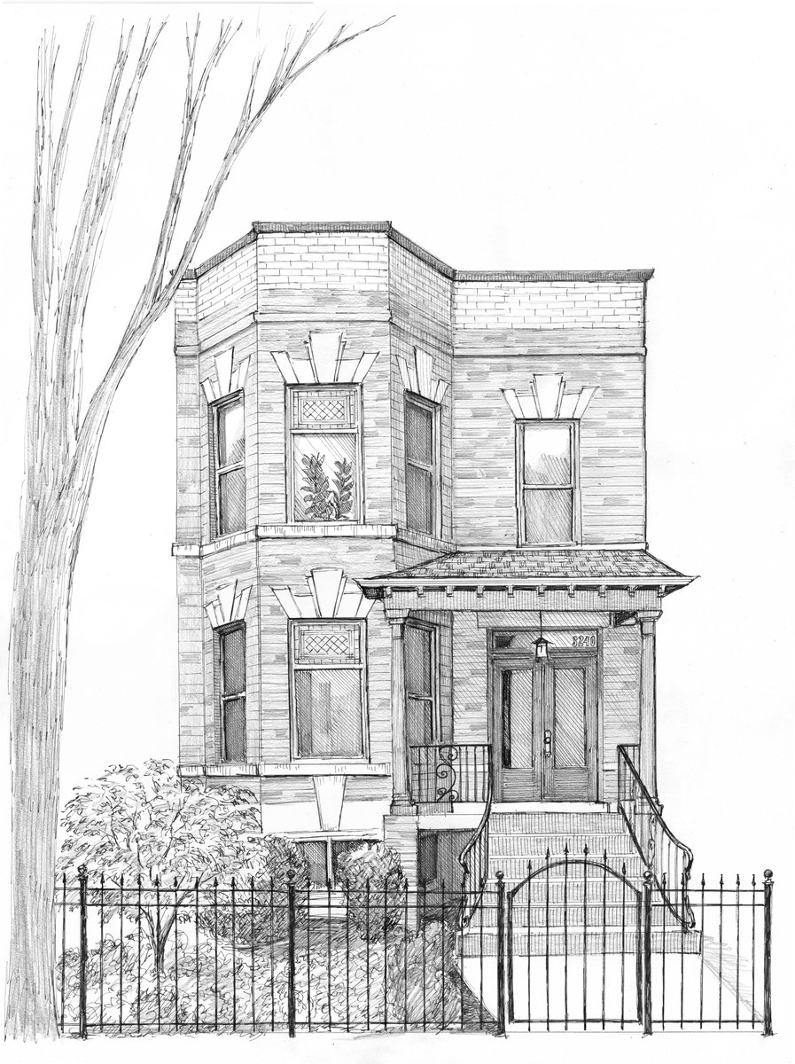 A Chicago two-flat.