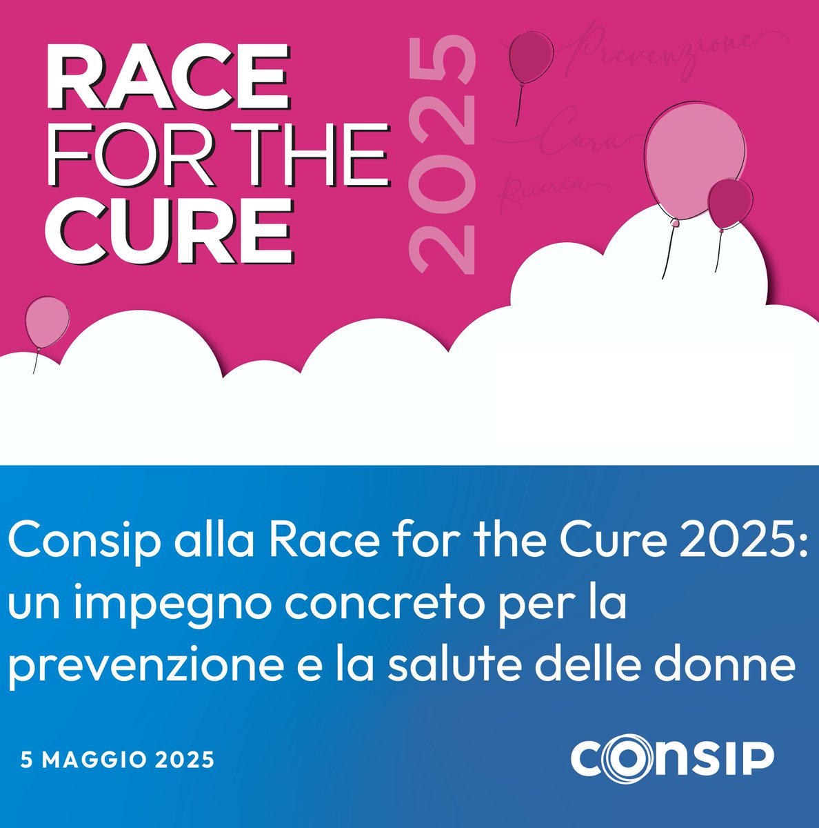 Consip sostiene la #RacefortheCure 2025, la manifestazione dedicata alla lotta ai tumori del seno. L’11/5 saremo al Circo Massimo di Roma per la tradizionale passeggiata, testimoniando il nostro impegno per salute e solidarietà sociale.
Unisciti al Team➡️bit.ly/4k3Nwnm