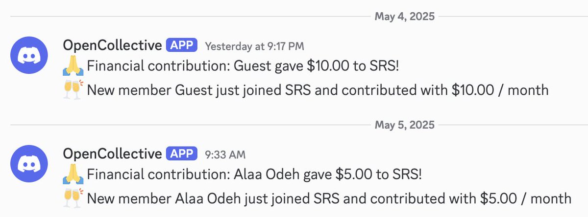 srs_server's tweet image. Appreciate your contribution 🙏