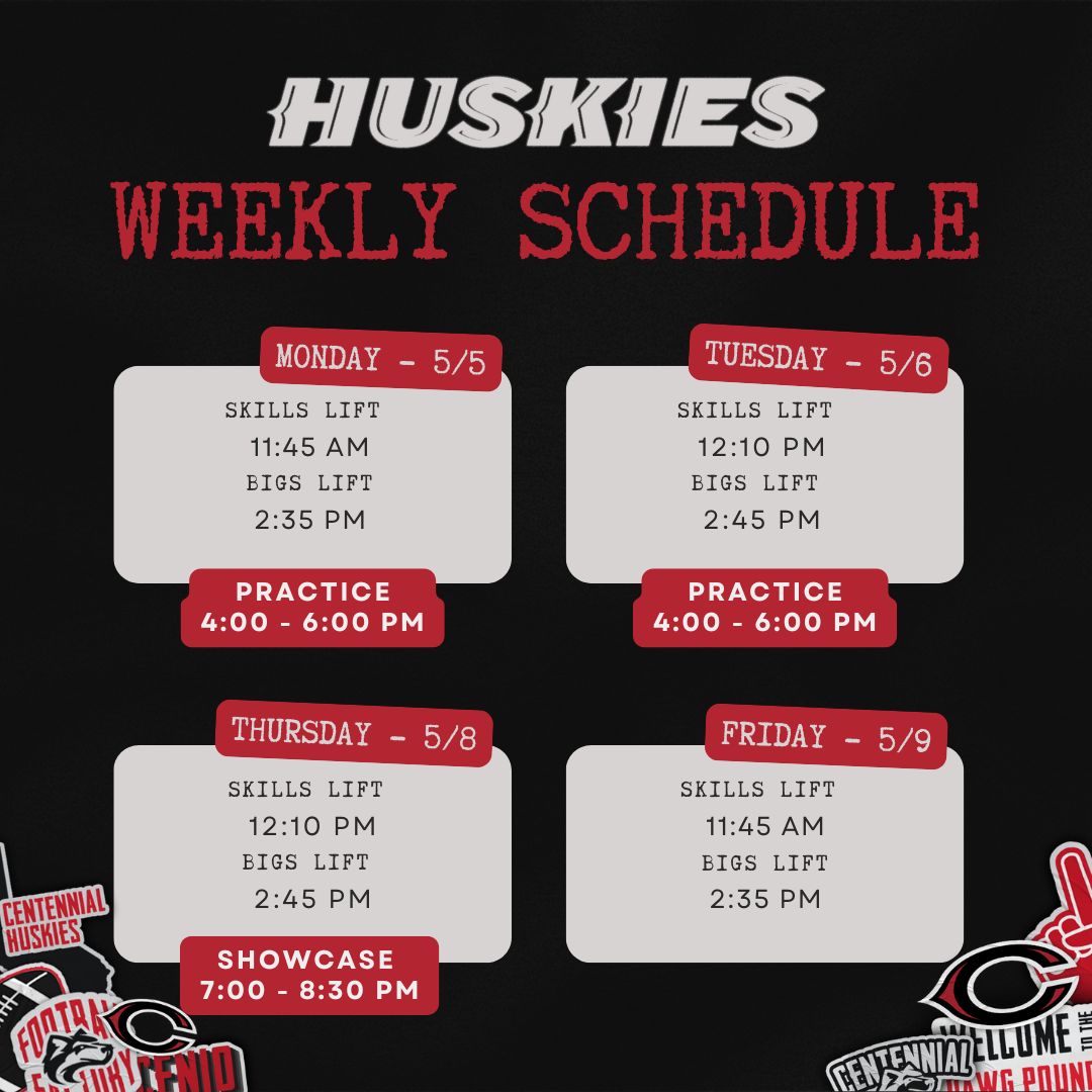 Corona Centennial Football (@cen10football) on Twitter photo 🚨College Coaches🚨
Here is the schedule for this week!
2 CFP teams stopping by this morning!
2 practices and our Showcase on Thursday @ 7PM!
Please contact Coach Logan or <a href="/QBCatalano/">Anthony Catalano</a> with when you will be stopping by! 🐾 🚨College Coaches🚨
Here is the schedule for this week!
2 CFP teams stopping by this morning!
2 practices and our Showcase on Thursday @ 7PM!
Please contact Coach Logan or <a href="/QBCatalano/">Anthony Catalano</a> with when you will be stopping by! 🐾