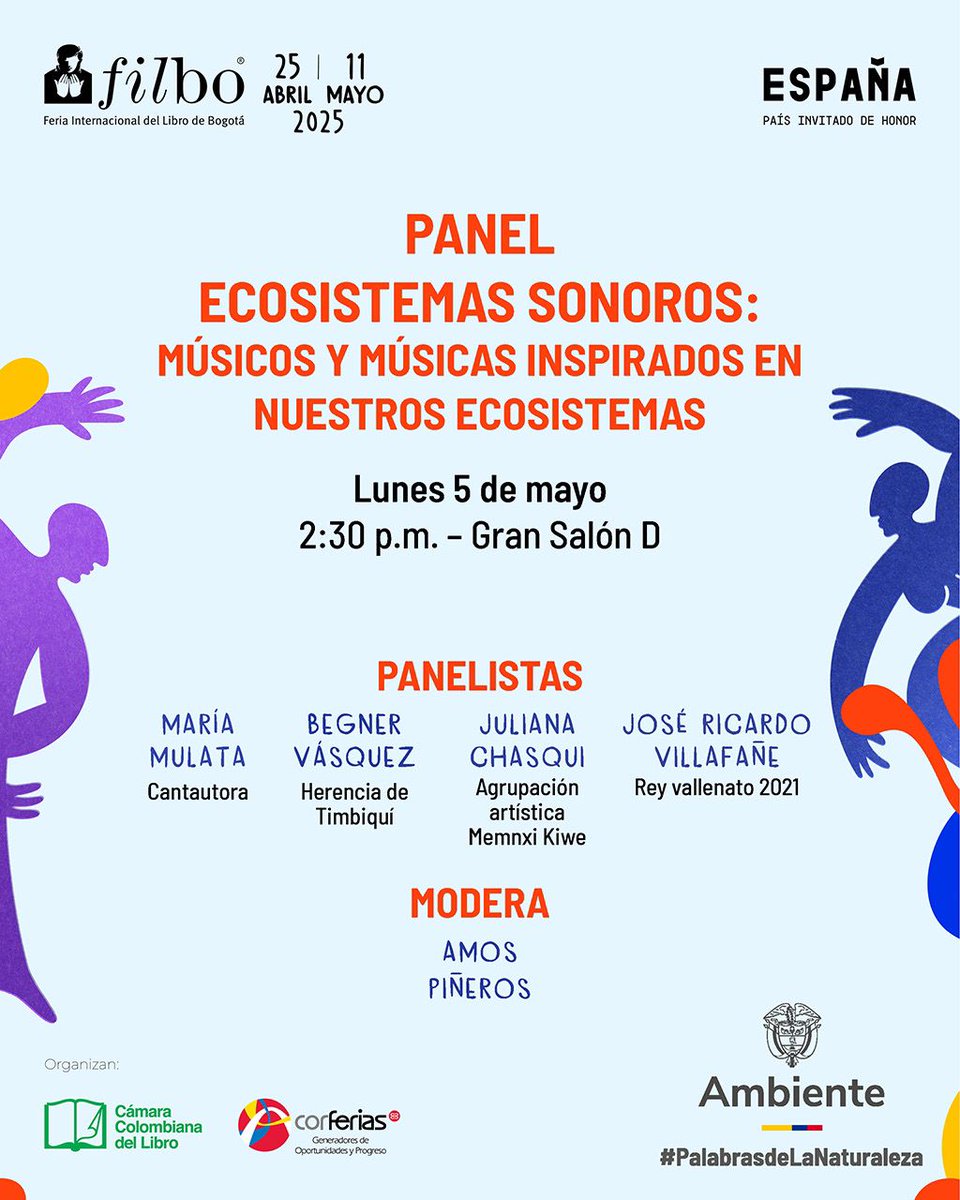 Los ecosistemas y la música interrelacionados. Desde la materia prima, el color y la textura de nuestra música hecha en Colombia, tiene los matices de nuestra Biodiversidad. No sé lo pierdan #FILBo2025.