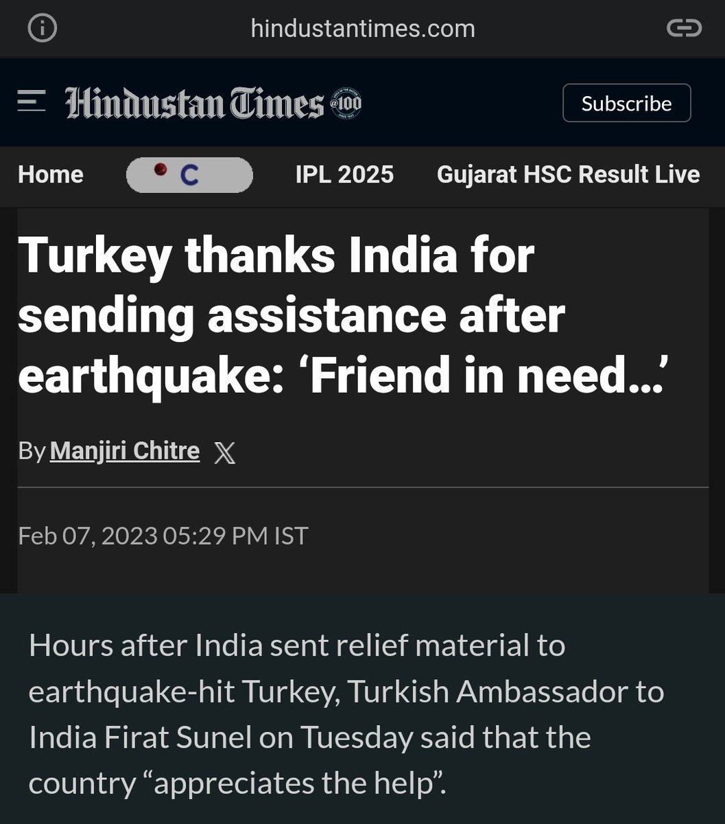 dinesh_arora1's tweet image. And this is how India&apos;s friendship has been rewarded just two years later by Turke$y. India must be aware of back-stabbers and more than that world must rediscover the meaning of real friendship and allies if they want  a stable world order. @DrSJaishankar
x.com/AdityaRajKaul/…