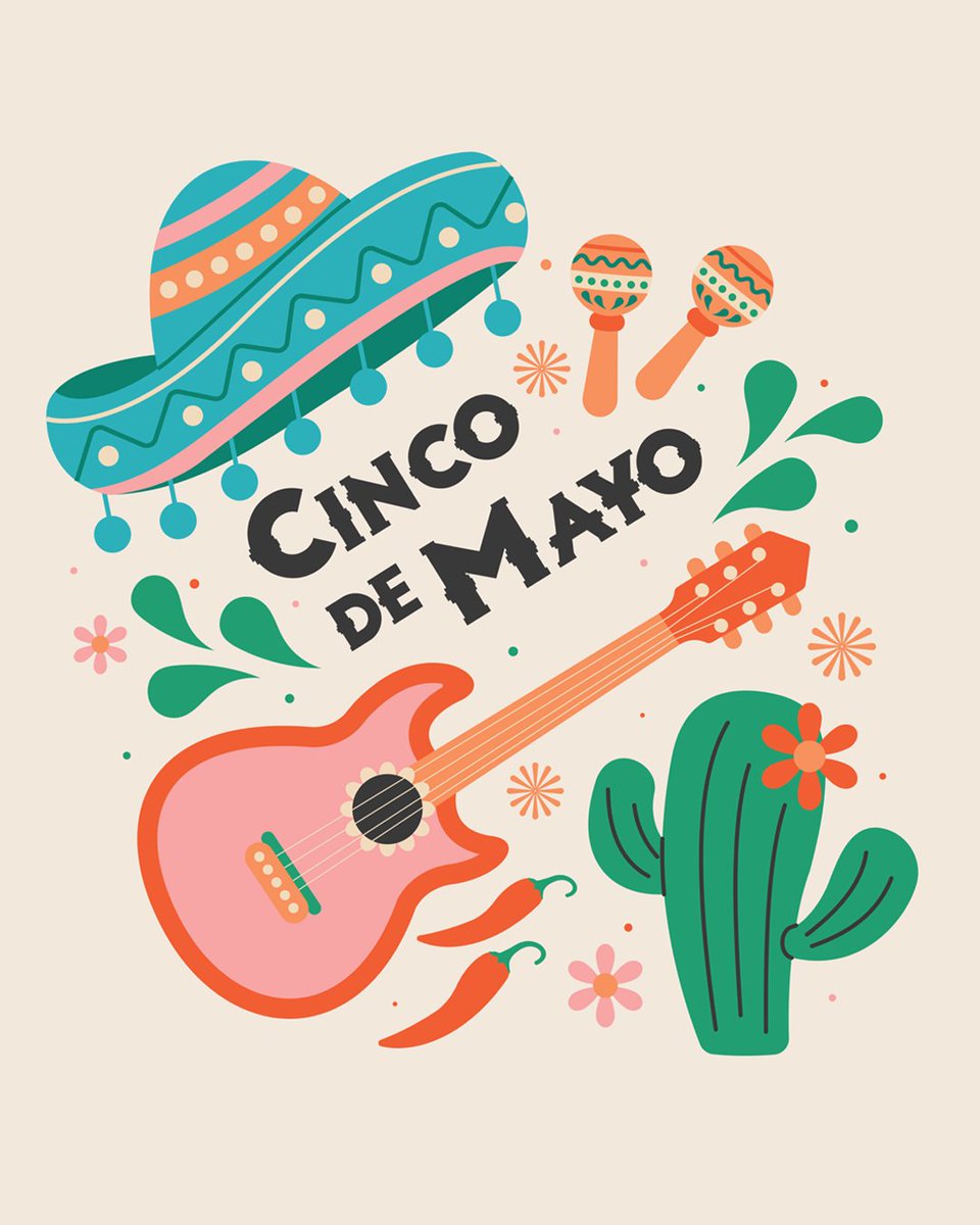 ¡Feliz Cinco de Mayo!

Today we’re celebrating culture, community, and the vibrant spirit of heritage and history. Whether you're enjoying tacos, music, or just good vibes—have a safe and joyful day! 🌮🎉🇲🇽