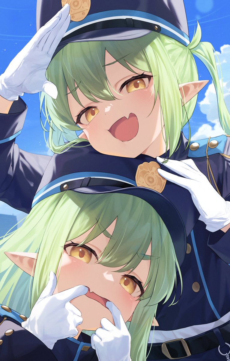 kuchisode's tweet image. シュポガキ（ヒカリ&amp;amp;ノゾミ）🚃
#ブルアカ #BlueArchive