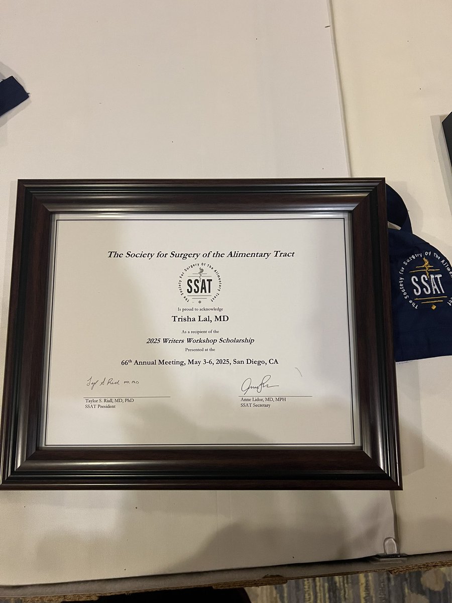 It’s been a wonderful and rewarding few days at <a href="/SSATNews/">SSAT</a> <a href="/DDWMeeting/">Digestive Disease Week</a>!

Thrilled to be a part of a community that supports our work and offers unique opportunities for growth like the Writer’s Workshop for trainees like me 👩🏽‍⚕️