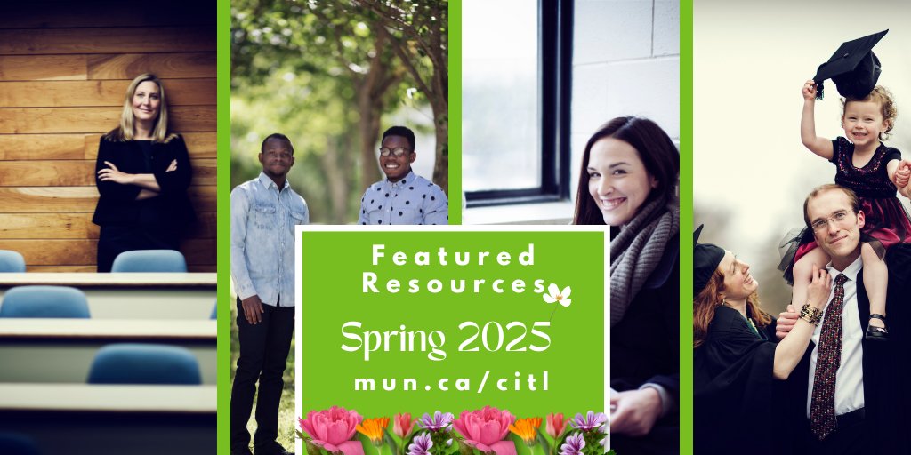 Welcome to the Spring 2025 semester! We've updated our Featured Resources page — check it out for a collection of helpful information for Memorial instructors and students mun.ca/citl/teaching-…