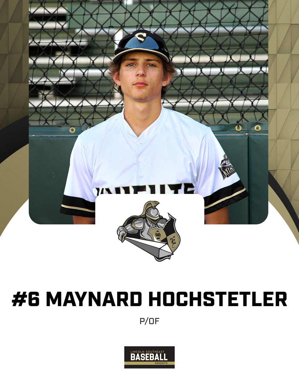 #6 Maynard Hochstetler
Favorite MLB Team- LA Dodgers
Favorite Athlete- BO Jackson
Favorite Baseball Movie- 42
College Plans- UNL for Architecture