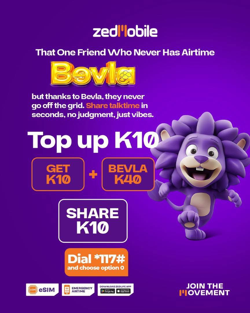 Talk More, Pay Less with #Bevla!

Get 5X more when you top up K10 and receive K50 airtime! No more waiting—just nonstop conversations with your loved ones.
Top up NOW and activate Bevla for endless chats!
✅ Dial *117#, select option 0 to opt in