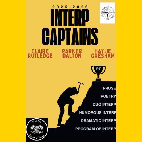 Congratulations to the PTHS Theater Captains,  Theater Influencers, and Interp. Captains!