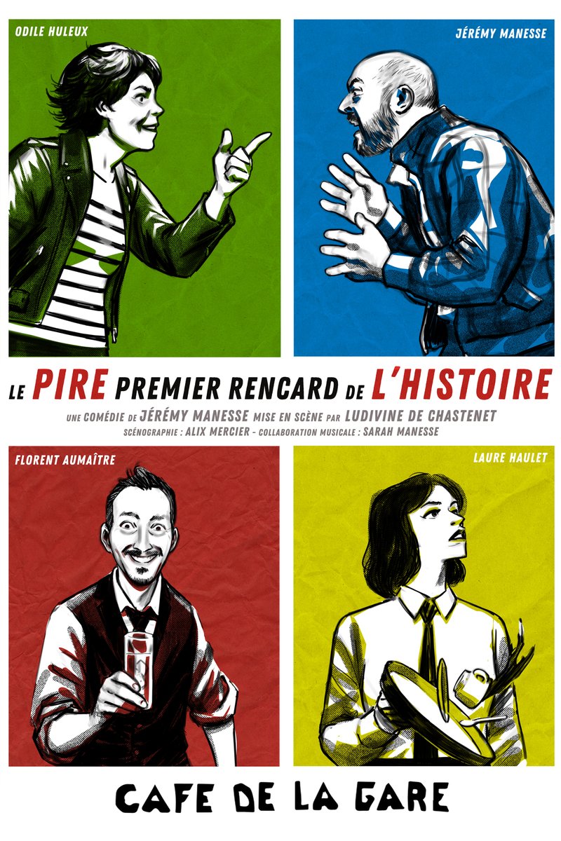 #JérémyManesse signe une nouvelle pièce hilarante qui passe au vitriol les maux de notre société. La mise en scène inventive de #LudivinedeChastenet et l'interprétation de la troupe en font une franche réussite. #MeilleureProgression de la semaine urlr.me/erT5Gb