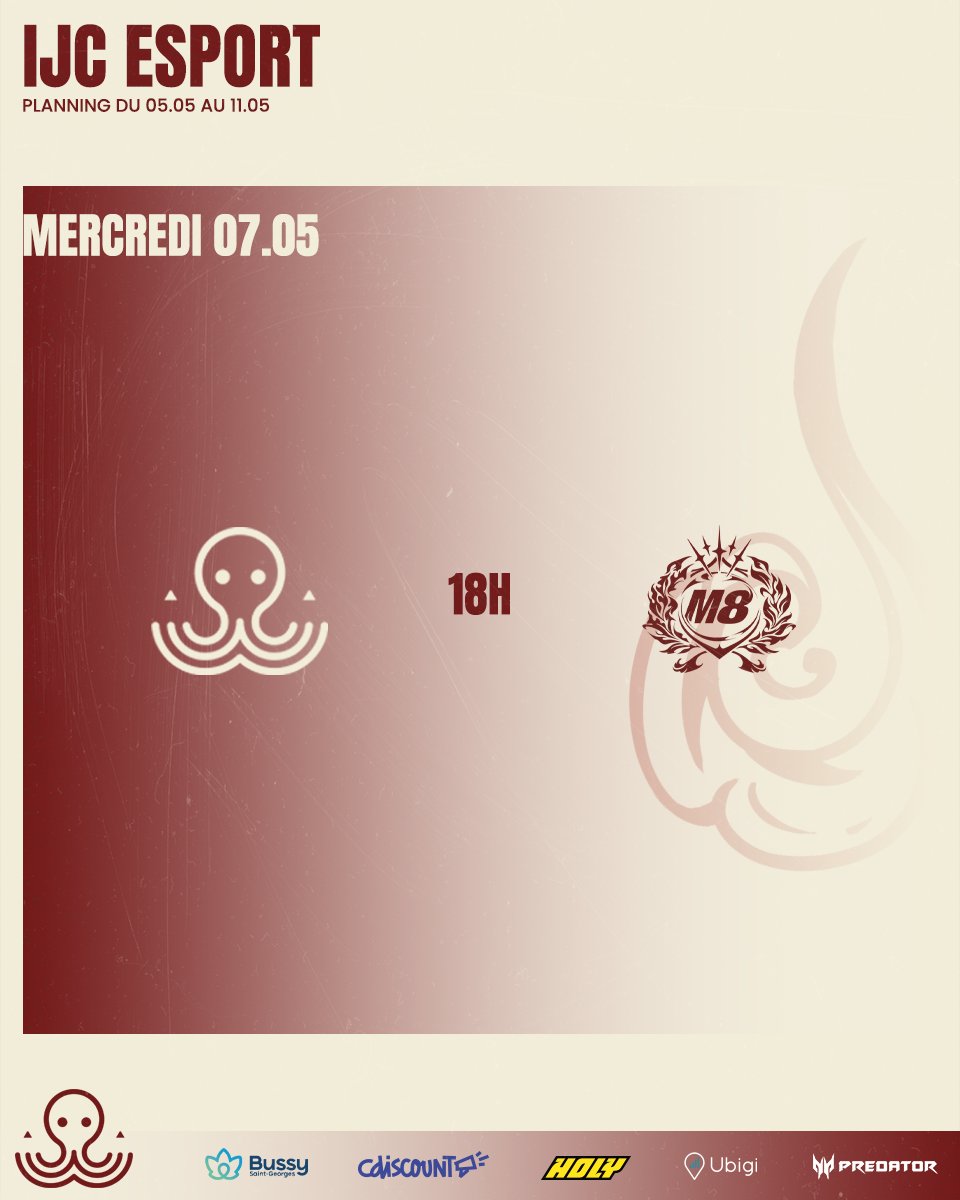 C'est reparti... Notre prochain BO3 sera mercredi contre <a href="/gentlemates/">Gentle Mates</a> ! #IJCWIN 🐙