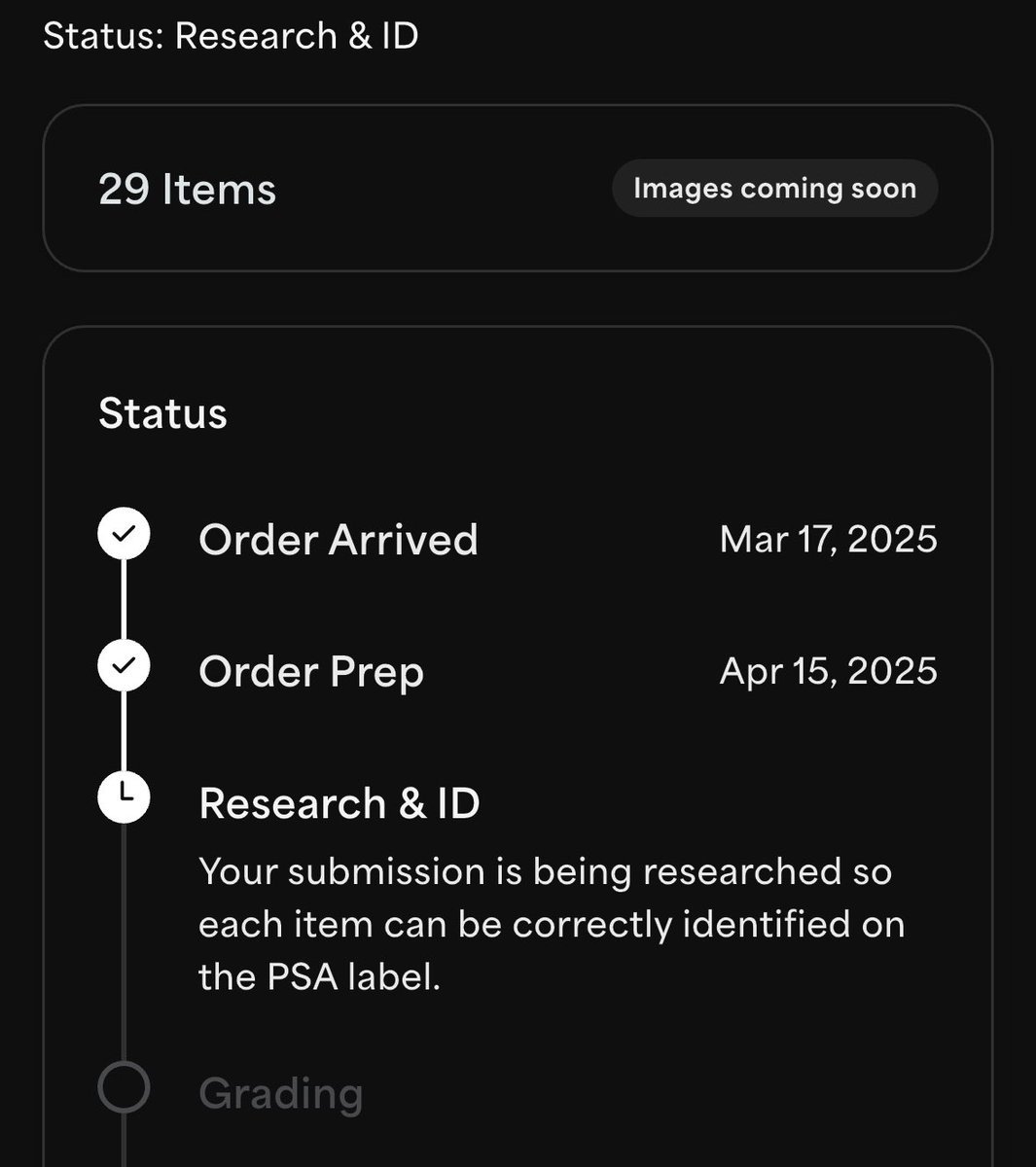 breakingcards2's tweet image. Approaching two months since my last @PSAcard bulk submission got checked in and we’re still sitting on R&amp;amp;ID 

How are turnaround times looking for everyone elses bulk submission’s? 

Time to shift to another grading company?

@CardPurchaser