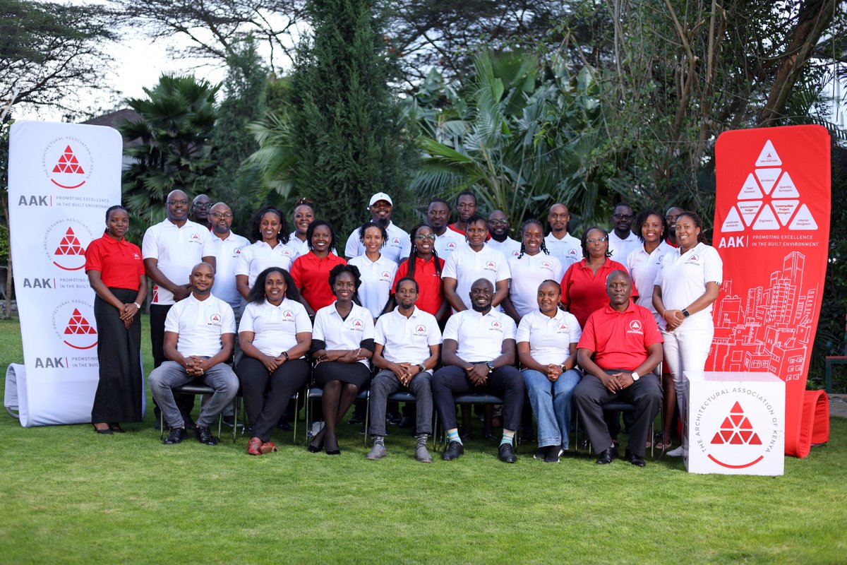 Arch_KE's tweet photo. Last week, the 34th Session of the AAK Governing Council Induction held a key leadership transition event that brought together chapter chairs, senior fellows, past presidents, and members of the secretariat for a full-day strategic engagement.

The induction programme marked the official onboarding of the 2025–2027 Governing Council. The day began with early morning networking and expectation-setting from all chapters, followed by rich sessions on governance, institutional collaboration, leadership reflections, and forward planning.

Key highlights included:
·      Chapter leaders outlining their goals for the new term and reaffirming their commitment to interdisciplinary synergy.
·      A candid session with Past Presidents on upholding AAK’s legacy, navigating challenges in built environment policy, and championing member-centered leadership.
·      Indepth discussion of AAK’s 2025–2030 Strategic Plan, with a focus on sustainability, urban development, and professional regulation.
·      Insightful contributions from the College of Fellows represented by the chairperson QS Aluvaala, addressing constitutional stewardship, ethical leadership, and conflict management in Council operations.

The retreat concluded with a pledge of commitment through the signing of the AAK Code of Conduct, signifying a united front in upholding the integrity and mission of the Association.

We have full trust that the council will serve with wisdom, diligence, and bold leadership, steering the Association towards greater impact, relevance, and excellence in the built environment.