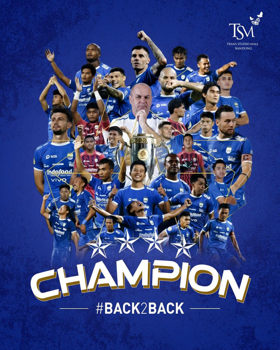 Dua musim. Dua trofi. Satu kebanggaan! 💙🏆

Selamat untuk <a href="/persib/">PERSIB</a> atas gelar juara Liga 1 (2024/2025)