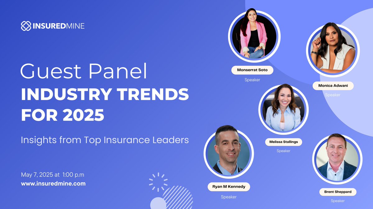 🚨 Final call! Join us on May 7th at 1 PM CT for expert insights into insurance trends, AI ethics, affordability shifts &amp; tech consolidation!   📷 Register today: us02web.zoom.us/webinar/regist……

<a href="/InsuredMine/">Insuredmine</a> 

#InsuranceWebinar2025 #FutureOfInsurance #AIInInsurance #EmbeddedInsurance