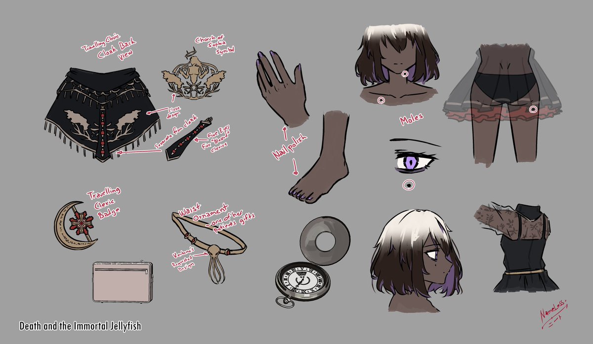 nless944's tweet image. Verbena, the Immortal Jellyfish [Character Sheet]