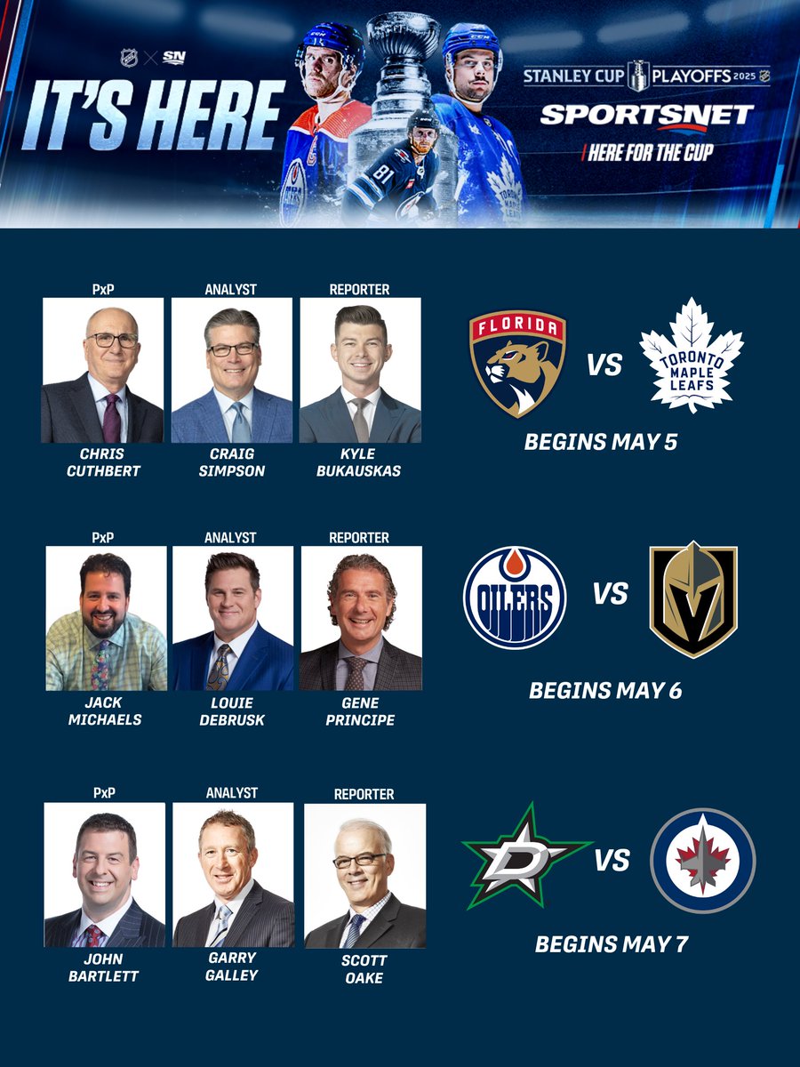 SportsnetPR's tweet image. Set for the Second Round 🏆
Sportsnet Announces 2025 Stanley Cup Playoffs Second Round Coverage Details, Beginning Tonight! 🏒
More details 👉 rogerssportsandmedia.com/the-latest/spo…
