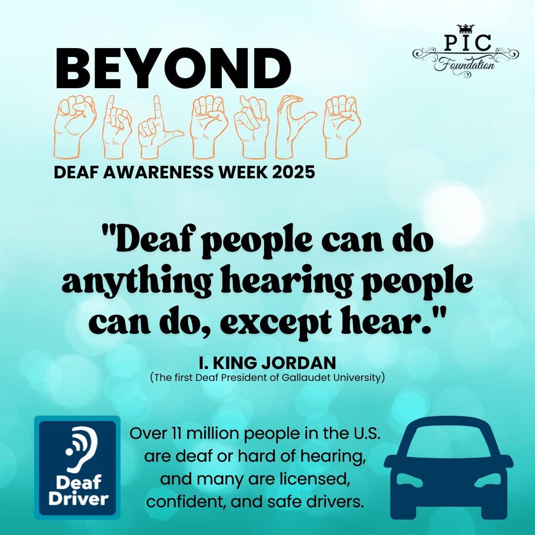 Beyond Silence | Deaf Awareness Week 2025

🎉 Deaf Awareness Week is Here! 🎉
Join us as we journey BEYOND SILENCE to celebrate Deaf culture, language, and community. Let's amplify Deaf voices and promote inclusive communication.

In the U.S., over 11 million people are deaf/HH.
