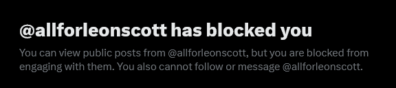 RAMBUNKchus's tweet image. @allforleonscott blocking me to make it look like I got owned 💀💀 bitch thinks she tuff