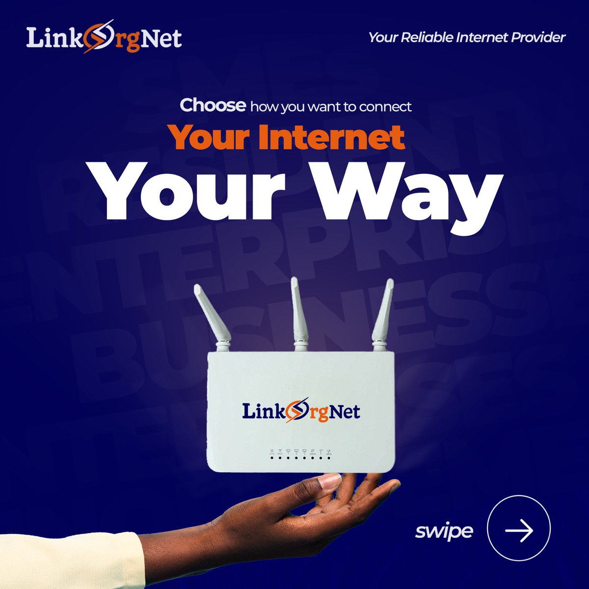linkorgnet's tweet photo. Take control of your connection and find the perfect plan for you - whether it’s for home, business, or enterprise.
Stay connected, your way ⚡️

#linkorgnet #stayconnected #internetforhome #internetforbusiness #internetforenterprises https://t.co/TaIt9fPLFl