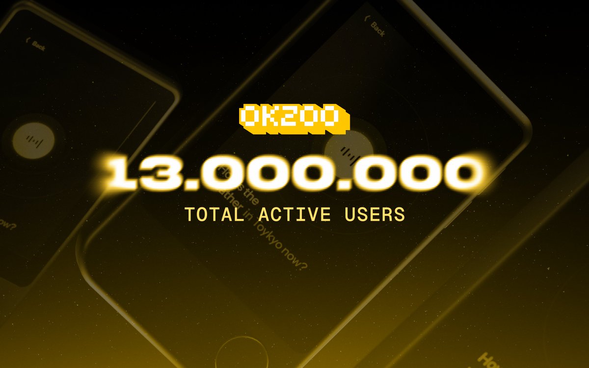 OKZOO is bridging crypto to portable hardware.

We will leverage our 13 million total active users to build a new and bigger DePin.

AIoT devices can do many things smartphones cannot do, which makes it totally unique.

More below 🧵