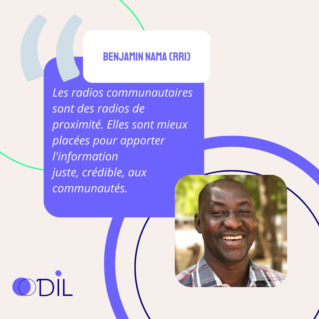[✍️ ARTICLE] Quel est le rôle des radios communautaires dans la lutte contre les désordres de l'information ? ODIL en a parlé en détails avec Benjamin Nama, coordonnateur régional de réseautage pour la région Afrique francophone pour l’ONG canadienne <a href="/farmradio/">Farm Radio International</a>⤵️