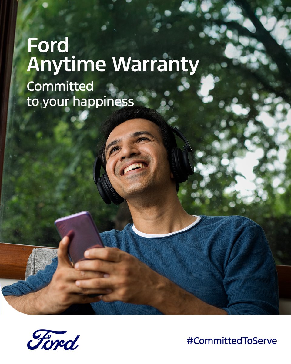 Drive with confidence and remain worry free even after you run out of Factory Extended Warranty. Ford Anytime Warranty lets you avail benefits of Extended Warranty and ensures complete peace of mind. CommittedToServe https t.co 2c5P0Q3L1h Drive with confidence and remain worry free even after you run out of Factory Extended Warranty