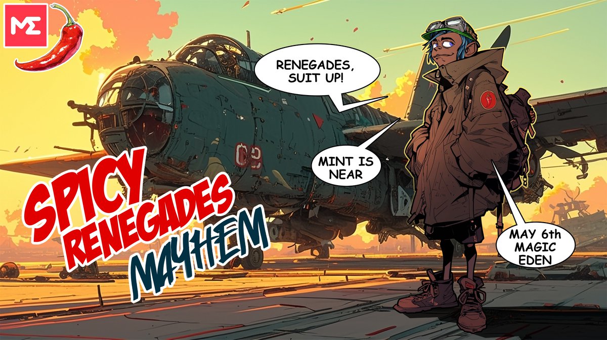 🌶️ THE SPICY RENEGADES MINT PAGE IS LIVE! 🔺

magiceden.io/launchpad/aval…

Lock. Load. Get READY.

Tomorrow, May 6th at 5:55 PM UTC, we make history together.

Spicy Renegades becomes the first-ever Premium NFT collection to mint directly on Magic Eden via Avalanche! 🔺🌶️

I’m beyond