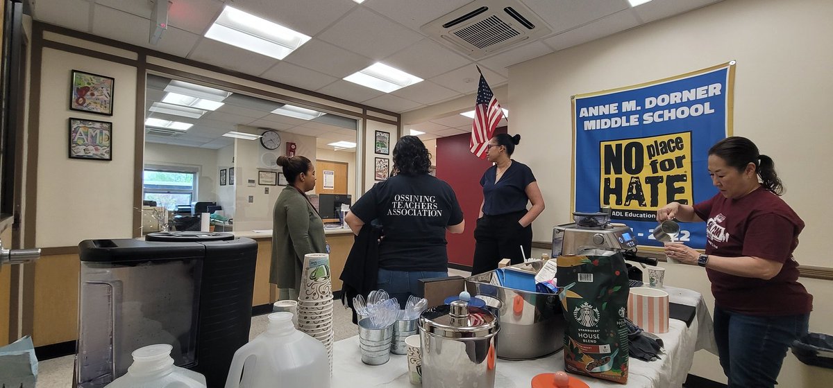 Honored to join Dr. Nover’s Café at AMD to celebrate our amazing teachers for #TeacherAppreciationWeek! Grateful to serve and say thanks to those who do so much for our students.
👉 ossiningmatters.org 

 #OssiningMatters #ThankATeacher