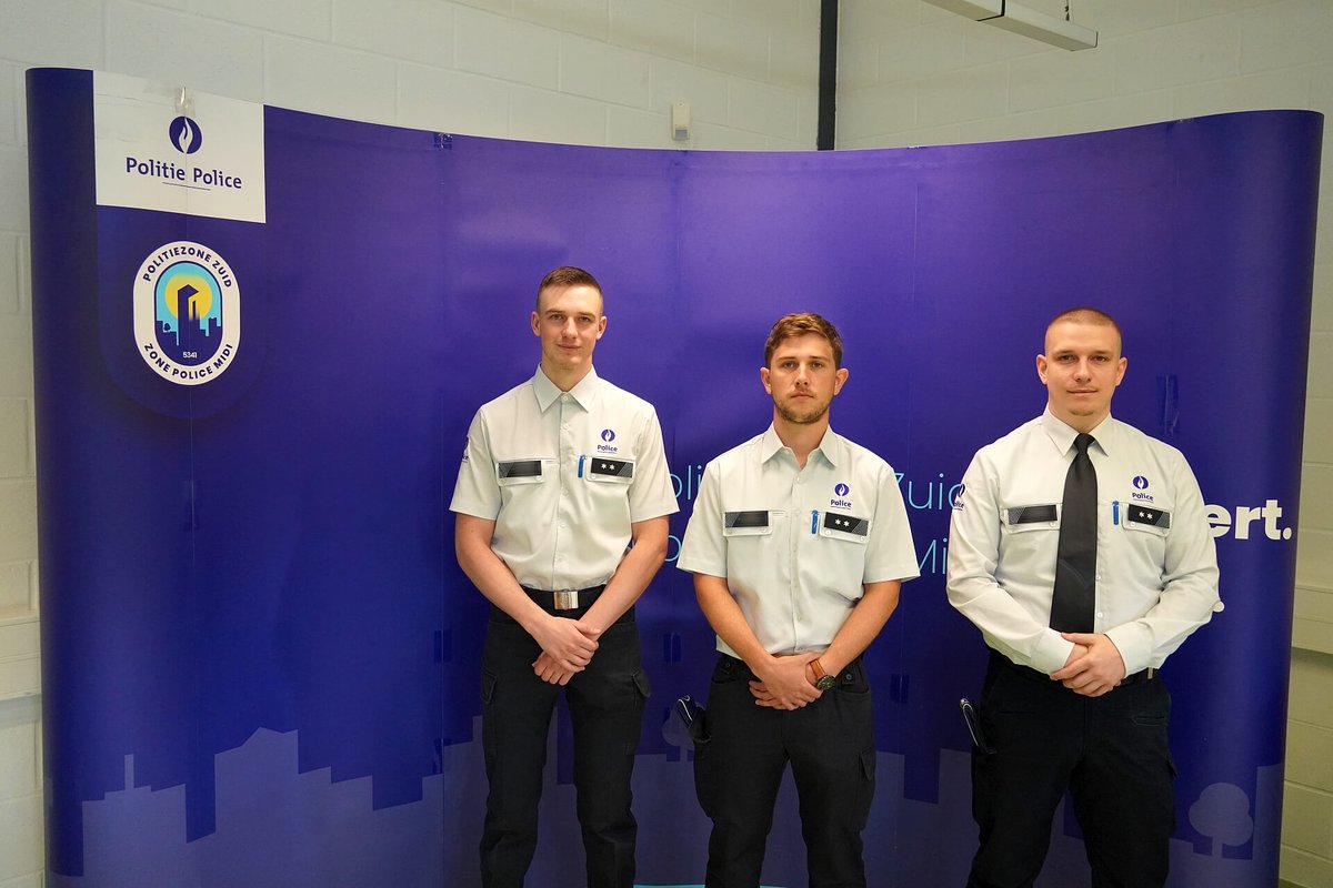 Trois nouveaux inspecteurs commencent aujourd’hui leur carrière au sein de notre zone de police après leur formation à l’académie de police. Ils rejoignent tous les trois le service d’intervention.