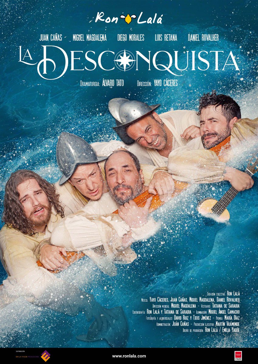 ¡Llega LA DESCONQUISTA!

🌊19 y 20 junio, Festival Clásicos en Alcalá ESTRENO ABSOLUTO 
🌊 11 y 12 julio, Festival Internacional de Teatro Clásico de Almagro 
🌊 2 agosto, Festival de Teatro Clásico de Alcántara

¡Pronto, nuevas fechas!