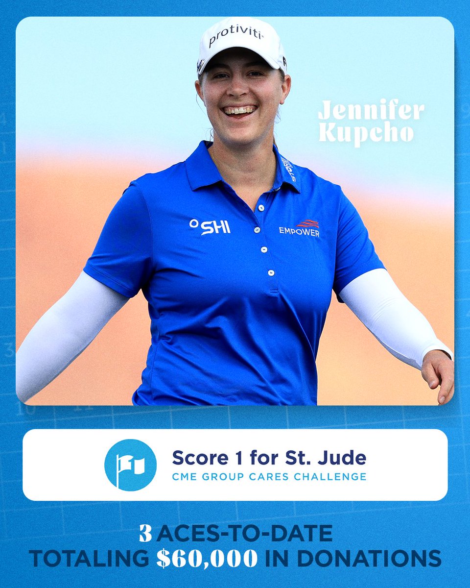 LPGA (@lpga) on Twitter photo Thanks to an ace from <a href="/jenniferkupcho/">Jennifer Kupcho</a> in Utah, #Score1ForStJude is up to $60,000 π
<a href="/CMEGroupLPGA/">CME Group Tour Championship</a> | <a href="/StJude/">St. Jude</a> Thanks to an ace from <a href="/jenniferkupcho/">Jennifer Kupcho</a> in Utah, #Score1ForStJude is up to $60,000 π
<a href="/CMEGroupLPGA/">CME Group Tour Championship</a> | <a href="/StJude/">St. Jude</a>