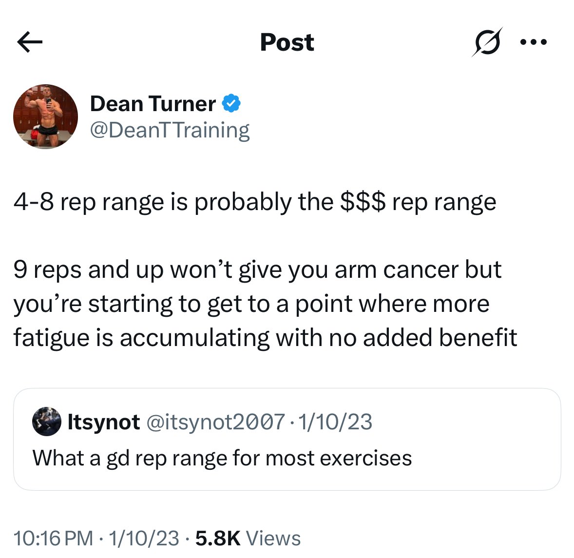 DeanTTraining's tweet photo. Huberman has arrived to the party…

…30 months later https://t.co/4CQ5TD8lvX