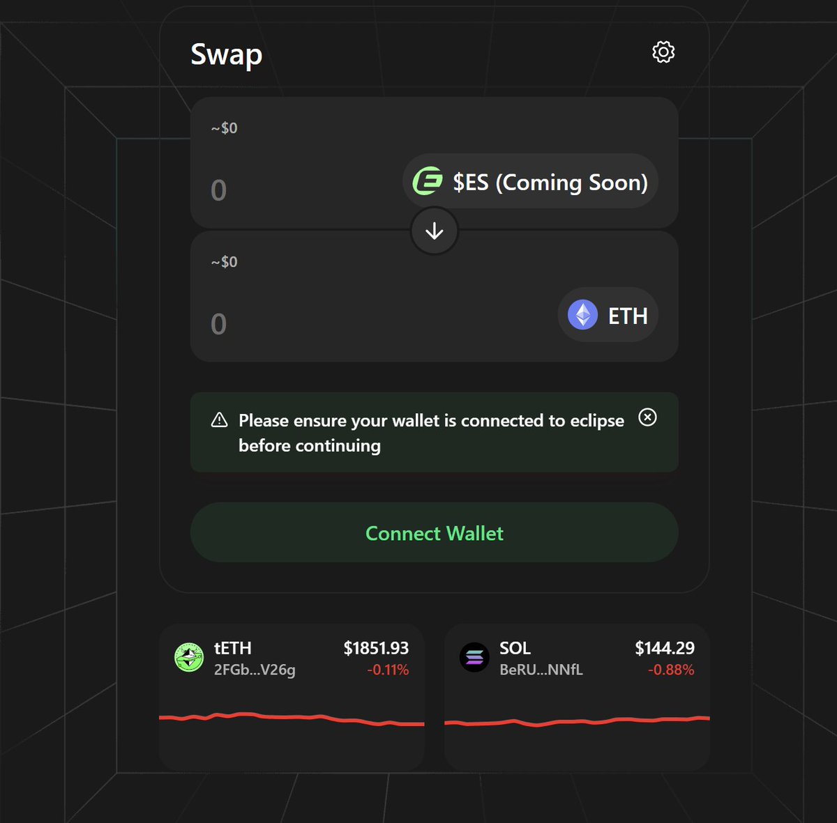 Ponzinomix's tweet photo. More and more talks about @EclipseFND networks TGE. $ES added to @Lunar_finance and looks like it'll be a tri-network token bridgeable through @hyperlane between Ethereum, Solana and Eclipse network.

$ES token is live and I think we'll see it very soon, probably this month. https://t.co/YD0RGSUPZ2