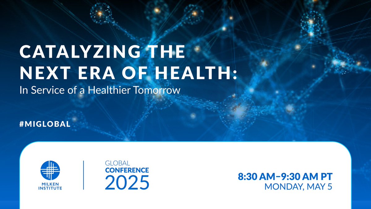 Abbott (@abbottnews) on Twitter photo Starting soon: Join us at 8:30 AM PDT at the <a href="/MilkenInstitute/">Milken Institute</a> Global Conference where our Chairman and CEO Robert Ford will be discussing the future of health: abbo.tt/4lYJnTs #MIGlobal Starting soon: Join us at 8:30 AM PDT at the <a href="/MilkenInstitute/">Milken Institute</a> Global Conference where our Chairman and CEO Robert Ford will be discussing the future of health: abbo.tt/4lYJnTs #MIGlobal
