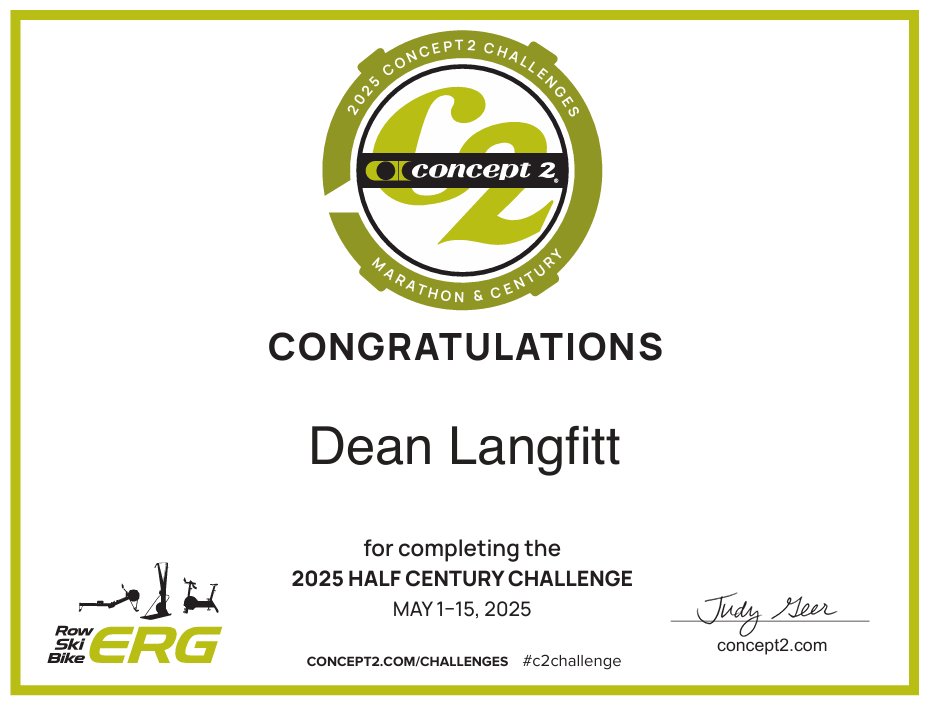 Dean_Ohio's tweet image. Strengthening my purpose in the pause.
Diving into discipline.
Subduing passions.
Growing gratitude.
Willing to be tested.

Tested myself with a 50K row this weekend. 
Got it done. 💪
You&apos;re exactly where you&apos;re supposed to be.
Keep on keepin’ on.
#C2Challenge #Discipline #Growth