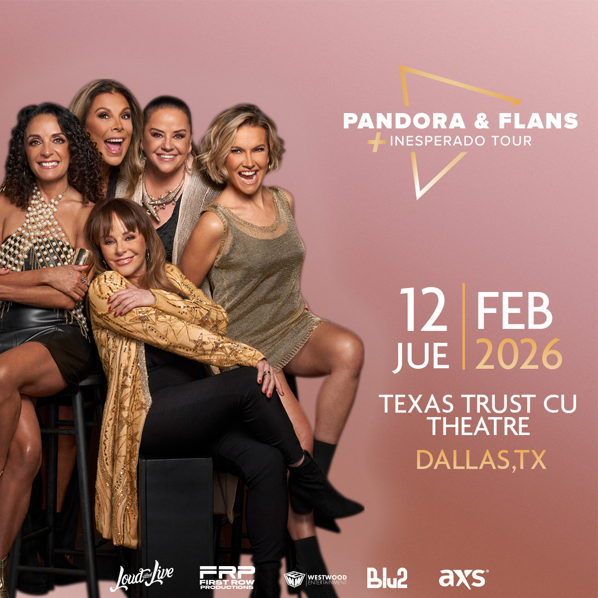 JUST ANNOUNCED: Pandora y Flans is coming February 12! Don't miss the show at @txtcutheatre , tickets on sale this Friday at 10am.