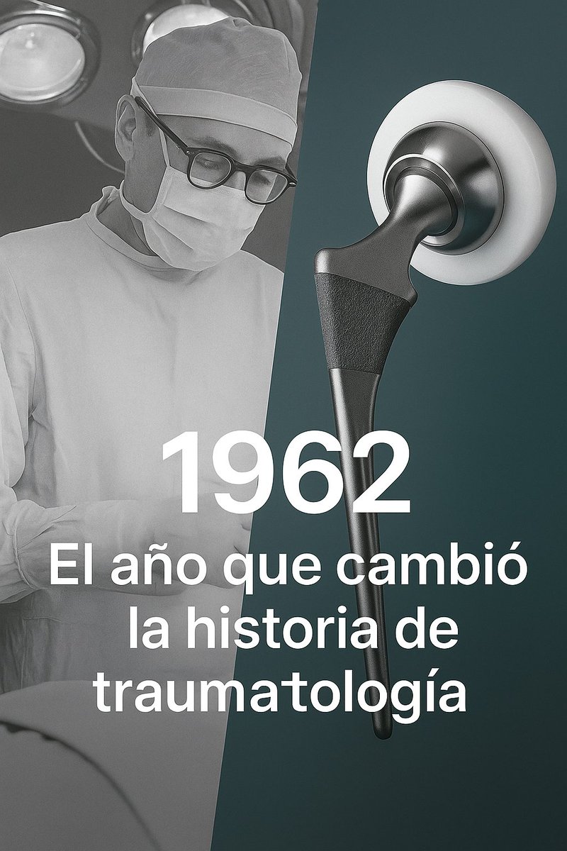 1962: el año que cambió la #traumatología.

La primera prótesis de cadera moderna marcó un antes y un después (gracias a sir John Charnley).

Hoy, millones de personas caminan por aquel avance.

¿Te interesa la innovación en #cirugíaOrtopédica ?

Descarga #doqsite y únete.
