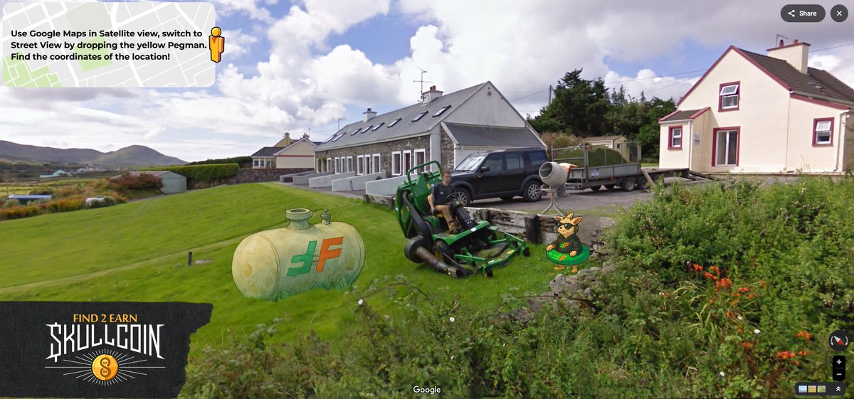 Skullcoin (@skullcoinbtc) on Twitter photo ๐ง Faktory Fun: #Find2Earn! Prize: 100K $FUKFUN (~10 USD)
๐บ๏ธ Find the location in the photo using Satellite and Street View modes.
๐ Start here maps.app.goo.gl/dPm7GMuhPs2gviโฆ
51.836976, -10.171190
๐ Repost + ๐ Like to join the hunt!
๐บ Share x.com/i/broadcasts/1โฆ
๐ First to ๐ง Faktory Fun: #Find2Earn! Prize: 100K $FUKFUN (~10 USD)
๐บ๏ธ Find the location in the photo using Satellite and Street View modes.
๐ Start here maps.app.goo.gl/dPm7GMuhPs2gviโฆ
51.836976, -10.171190
๐ Repost + ๐ Like to join the hunt!
๐บ Share x.com/i/broadcasts/1โฆ
๐ First to