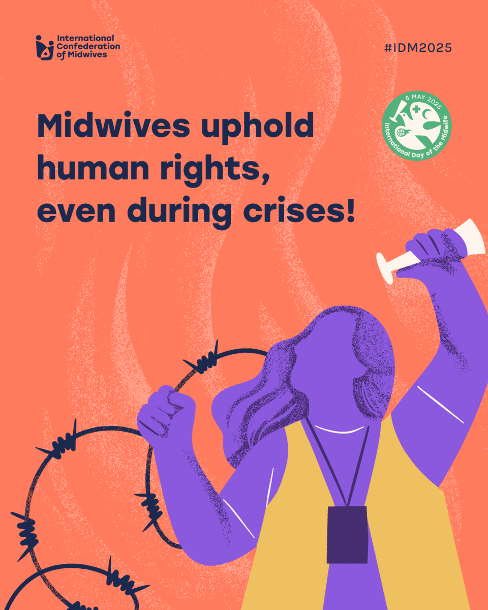 Everyone has the right to manage their sexual and reproductive 
health, even in the most challenging circumstances.

👉 Midwives must be valued and included in every crisis response plan.

🔗 idm2025.internationalmidwives.org #IDM2025