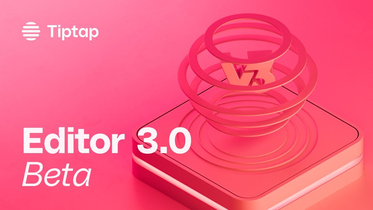 Tiptap 3.0 Beta is live! It's faster, simpler, and built for dev experience. Check the docs, test it out, and let us know your thoughts:

What’s new docs: next.tiptap.dev/docs/resources…
GitHub: github.com/ueberdosis/tip…

Thanks to ProseMirror for their amazing open-source work!