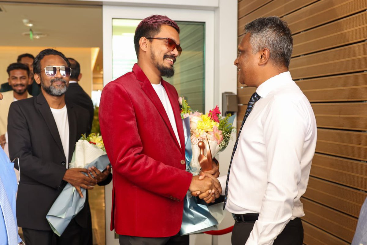 adamazim's tweet image. On behalf of Male' City Council and the proud residents of Male' City, I extend warmest congratulations to #2ofUs for becoming 2nd runner-up at the Battle of Bands International! Your electrifying performances have made the Maldives proud!