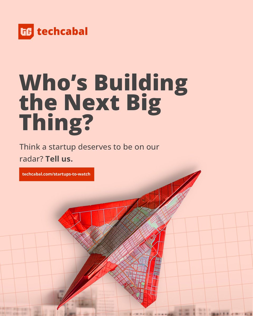 TechCabal's tweet image. 🚀Who is building the next big thing in tech?

 Know a startup that should be on our radar?

 Nominate them now 👇🏽
docs.google.com/forms/d/e/1FAI…
 
#StartupsToWatch #TechCabal