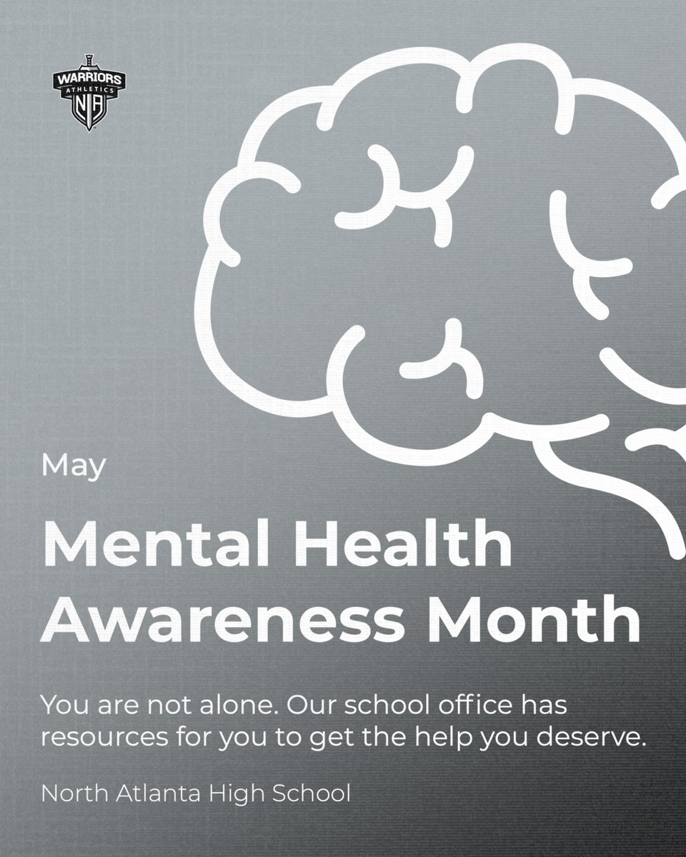 May is Mental Health Awareness Month. You are not alone. Reach out for support—our school is here for you.