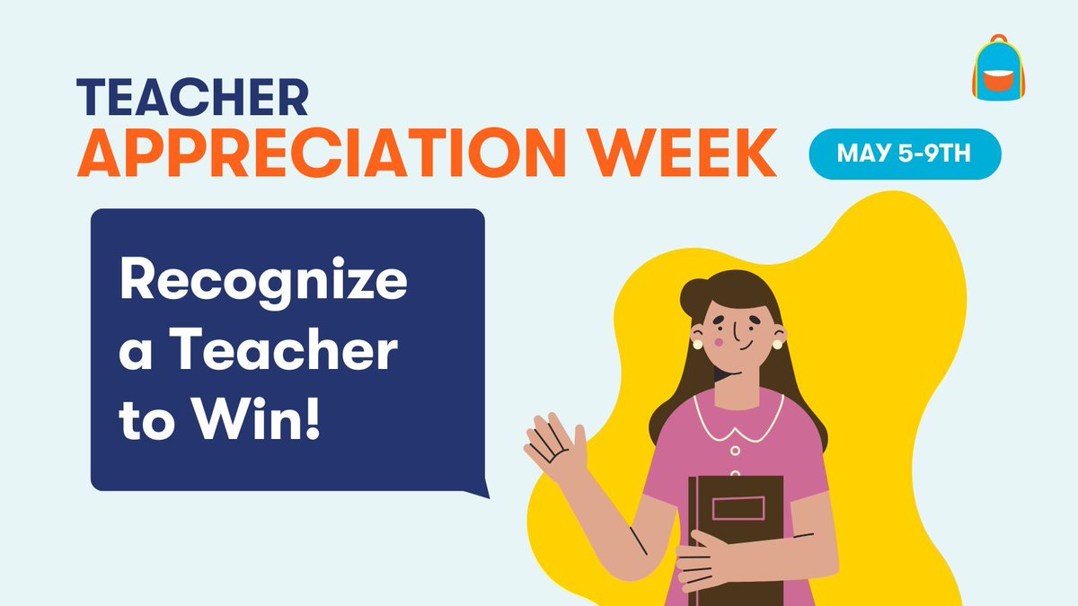 Peekapak | Wellbeing Education (@peekapak) on Twitter photo Is there an educator who's made an impact in your life and you want to thank them?
Nominate them for #TeacherAppreciationWeek for a chance to win both of you a $50 Amazon card!
1. Follow <a href="/Peekapak/">Peekapak | Wellbeing Education</a>
2. Repost this post
3. Tag them in the replies & thank them! ๐ Is there an educator who's made an impact in your life and you want to thank them?
Nominate them for #TeacherAppreciationWeek for a chance to win both of you a $50 Amazon card!
1. Follow <a href="/Peekapak/">Peekapak | Wellbeing Education</a>
2. Repost this post
3. Tag them in the replies & thank them! ๐