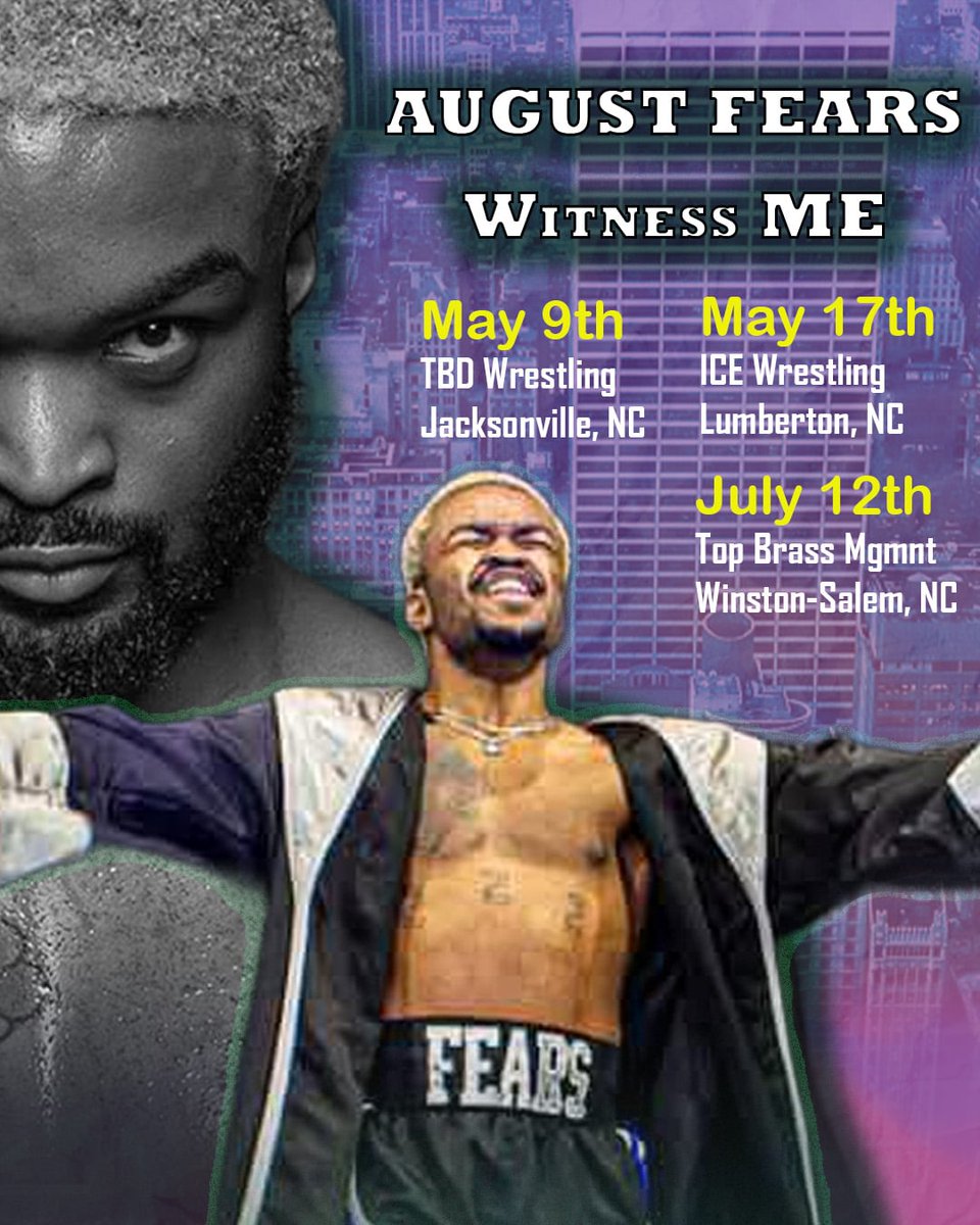 Sawdust (@sawdustwrestles) on Twitter photo Another graphic design I made over the weekend.
This one is for <a href="/TheeAugustFears/">August Fears</a>
<a href="/TBDGraps/">TBD Wrestling</a>
<a href="/indiewrestling/">IWTV</a> Another graphic design I made over the weekend.
This one is for <a href="/TheeAugustFears/">August Fears</a>
<a href="/TBDGraps/">TBD Wrestling</a>
<a href="/indiewrestling/">IWTV</a>